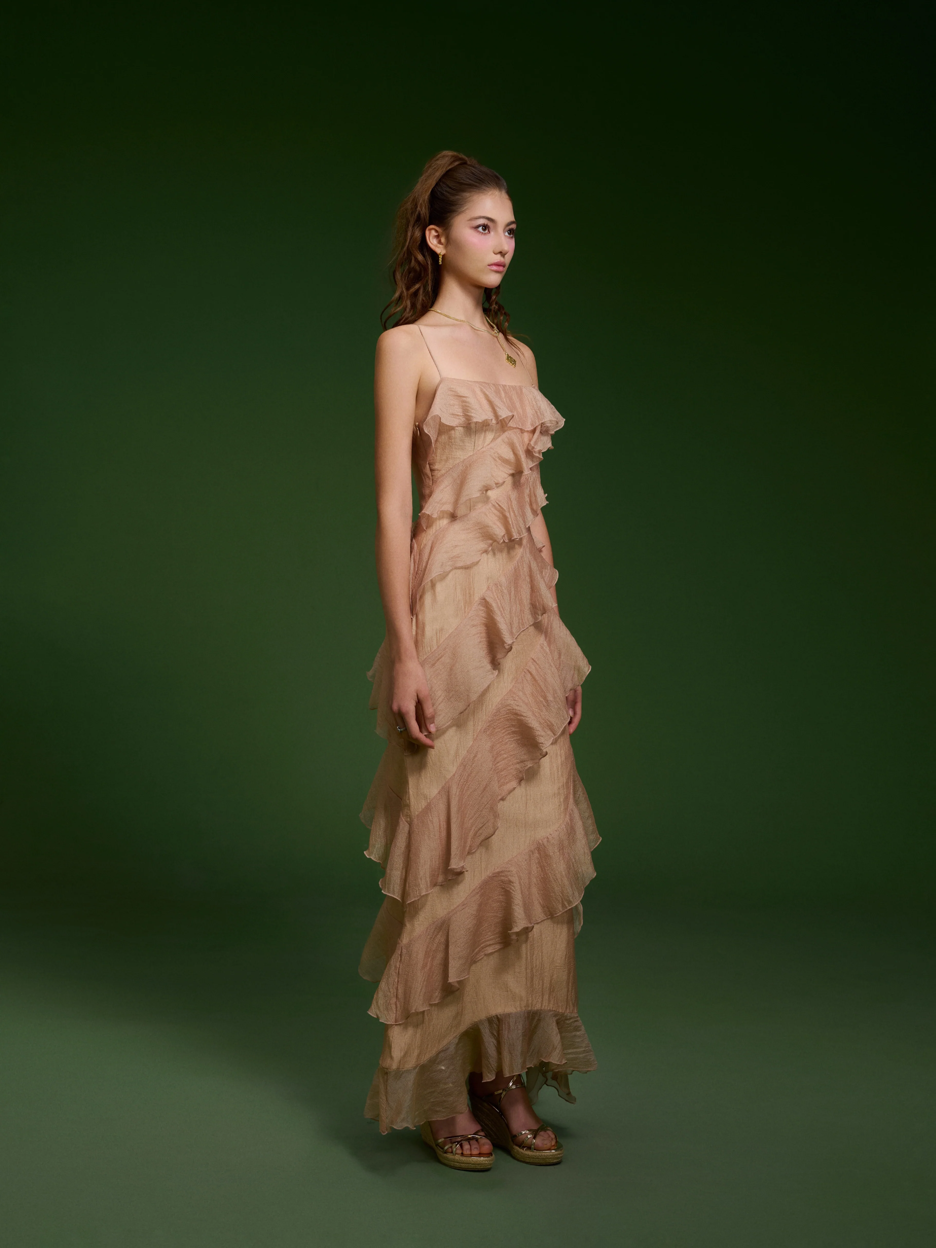 ISABELLA DRESS - BROWN - Image 3